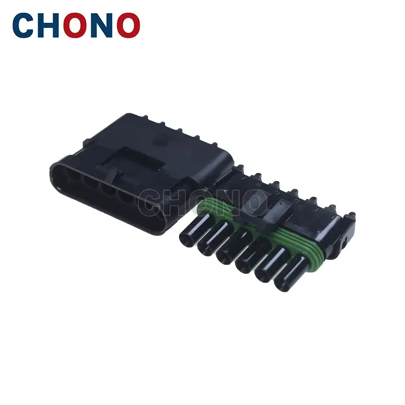 12015799 Aptiv Delphi Weather Pack Series 6 Way Female Black Sealed Automotive Connector (5)