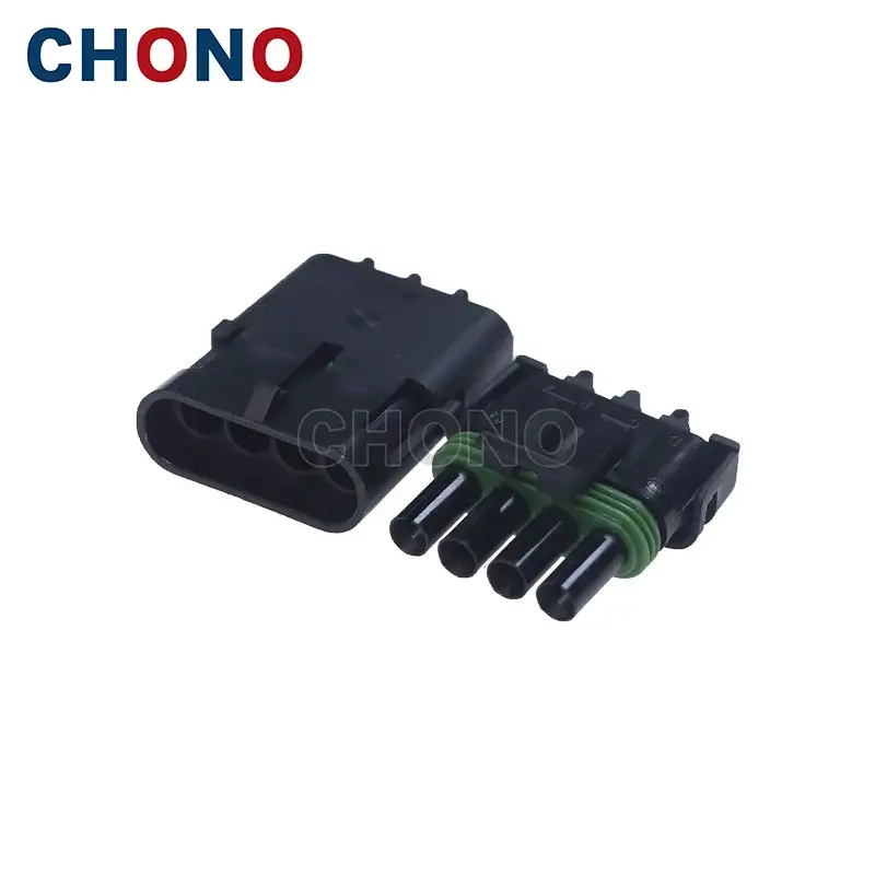 Delphi 12015797 4 Way Female Black Weather Pack Waterproof Auto Connector (6) Delphi 12015797 4 Way Female Black Weather Pack Waterproof Auto Connector (6)
